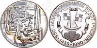 Iphofen Silbermedaille Neuprägung (1687) - 550 Jahre Wappen der Stadt Iphofen - 1430 - 1980 -