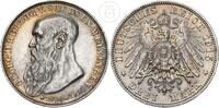 Sachsen Meiningen 3 Mark Georg II (1866-1914) - auf seinen Tod -