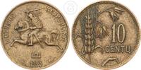 Litauen 10 Centu Erste Republik 1918-1940 Weizenähre und Haferhalm -