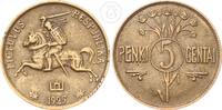 Litauen 5 Centai Erste Republik 1918-1940 -