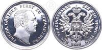 BRD Silbermedaille Vereinstaler 1859 Nachprägung - Schwarzburg -