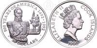 Cook Inseln 50 Dollar 500 Years of America 1492–1992 -