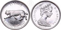 Kanada 25 Cents Luchs - Elizabeth II. 1/4 Dollar - Quarter Dollar -