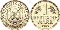 Deutschland BRD 1 Mark 1 Deutsche Mark - vergoldete 1 DM -