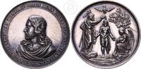 Deutschland Silbermedaille Medaille Jesus / Taufe Christi - Signiert G. Loos / H. Lorenz -