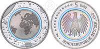 5 Euro 2016 A Deutschland BRD Blauer Planet Erde - mit Polymerring prägefrisch-Stempelglanz