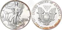 USA 1 Dollar 1 Unze Silber American Eagle - Vereinigte Staaten von Amerika 1 oz Silber -