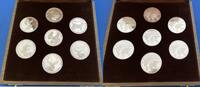 Gibraltar 7 Silbermedaillen in Original Schatulle Deer of the World - je 24,5 g Silber -