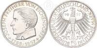 5 DM 1957 J Deutschland BRD Joseph Freiherr von Eichendorff vz