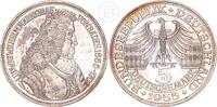 5 DM 1955 G Deutschland BRD Markgraf von Baden f. st, winz. Kratzer