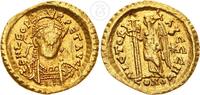 Römische Kaiserzeit Solidus Gold Solidus - Konstantinopel - Kaiser Leo I (457-474) -