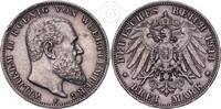 Württemberg 3 Mark 3 Reichsmark König Wilhelm II (1891 bis 1918) -