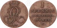 Braunschweig-Calenberg-Hannover 1 Pfennig Georg IV. (1820-1830) - mit altem Sammlerzettel -