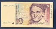 Deutschland BRD 10 Deutsche Mark 1993 10 DM Banknote III, Mittelknick