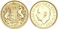 Großbritannien 1 Sovereign Krönung King Charles - London - England - GB - Karl III -