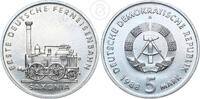 DDR 5 Mark 1988 5 Mark Erste Deutsche Ferneisenbahn - Saxonia pr&auml;gefrisch 10,00 EUR  zzgl. 4,90 EUR Versand