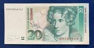 Deutschland BRD 20 Deutsche Mark 1993 20 DM Banknote I-II 25,00 EUR  zzgl. 4,90 EUR Versand