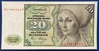Deutschland BRD 20 Deutsche Mark 1980 20 DM Banknote I 35,00 EUR  zzgl. 4,90 EUR Versand
