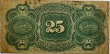 United States 25 cent 1863 fractional currency SS