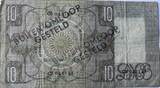 Nederland tien gulden 1934 met buiten omloop stempel SS-