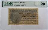 Suriname een gulden 1954 PMG20