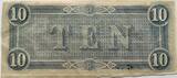 Confederated States ten dollar 1864 AU/UNC