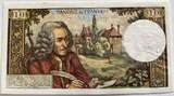 France ten franc 1966 some pinholes AU