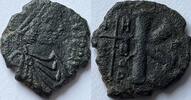 Byzantine Empire 1/2e follis ND Justinianus (527-565) Antioch S