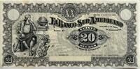 Ecuador twenty sucre 1920 UNC