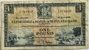 Schotland one pound 1958 SS-