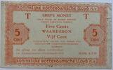 Nederland vijf cent 1947 ship money Rotterdamsche Lloyd SS