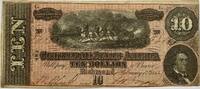 Confederated States tien dollar 1864 SS