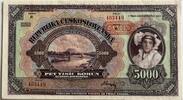 Ceskoslovenska 5000 korun 1920 specimen AU/UNC