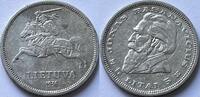 Lithuania five lati 1936 SS
