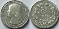 Nederland 25 cent 1895 mmt. recht SS-
