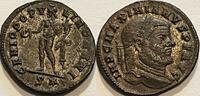 Roman Empire follis ND Maximianus (286-305) with some original silvering VZ
