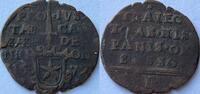 Zuidelijke Nederlanden (Maastricht) stuiver 1579 noodmunt (beleg van de Spanjaarden o.l.v. de hertog van Parma) S/SS