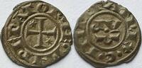 Sicily (Messina and Brindisi) denaro Enrico VI and Constanza (1195-1197) VZ