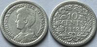 Nederland tien cent 1912 variant with high crown S/SS