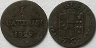 quattrino 1829 Italian States (Tuscany)  SS