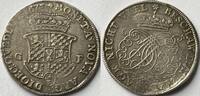 German States (Quadlinburg) 2/3e thaler 1675 GF Anna Sophia von Pfalz-Birkenfeld (1645-1680) rare coin! SS
