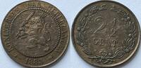 Nederland 2,5 cent 1883 with original lustre AU