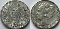 Nederland 25 cent 1901 VZ 49,00 EUR  zzgl. 15,00 EUR Versand