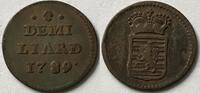 Luxemburg Demi liard 1789 With original lustre VZ/FDC