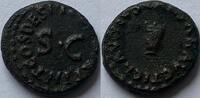 Roman Empire AE Quadrans 41AD Rome (Claudius 41-54) SS