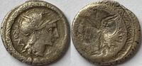 Roman Republic denarius ND (113-112 BC) L.Torguatus (incuse observe) SS