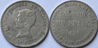 Réunion one franc 1896 SS