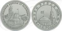 Russland Russland 3 Rubel 1995 Cu/Ni PP 50 Jahre Befreiung Prag kl. Kratzer 3 Rubel 1995 Polierte Platte