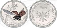Deutschland 5 Euro BRD 5 Euro 2023 A (Berlin) PP OVP Wunderwelt Insekten - Siebenpunkt Marienkäfer -