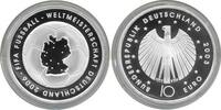 Deutschland 10 Euro BRD 10 Euro Silber 2003 F Fußball-WM Ausgabe I PP (Spgl) -